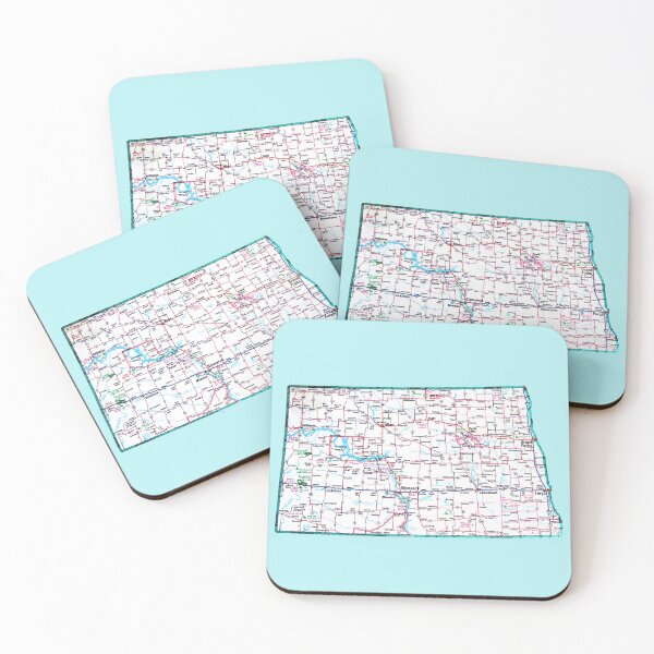 Item preview, North Dakota Roadmap designed and sold by Havocgirl.