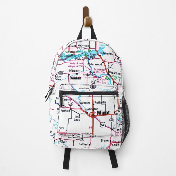 Item preview, North Dakota Roadmap designed and sold by Havocgirl.