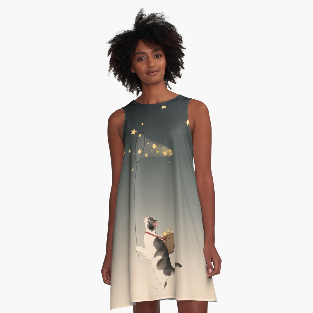 Item preview, A-Line Dress designed and sold by BroccoliCatArt.