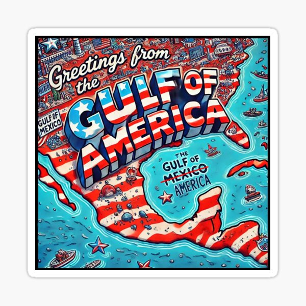 Vista previa del artículo con la obra «Saludos desde el Golfo de América», diseñado y vendido por LightningJelly.