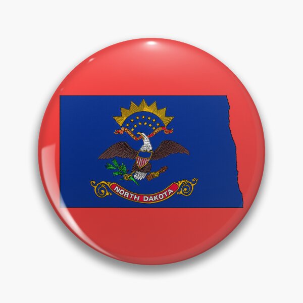 Item preview, North Dakota Map With North Dakota State Flag designed and sold by Havocgirl.