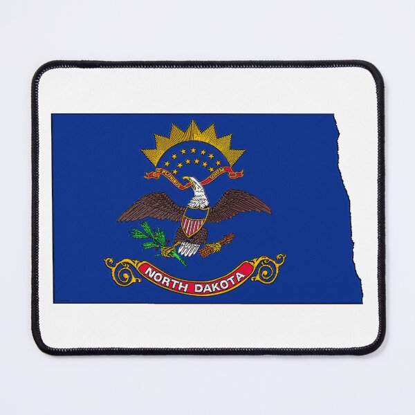 Item preview, North Dakota Map With North Dakota State Flag designed and sold by Havocgirl.