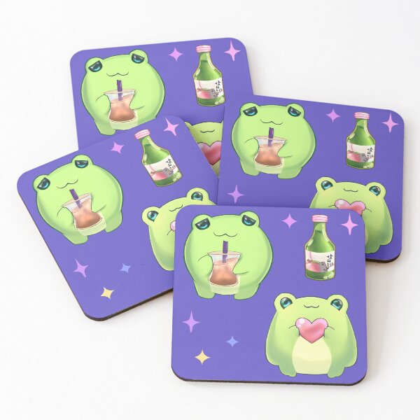 Item preview, Groggy Froggy Boba Tea Time  designed and sold by Kateydraws.