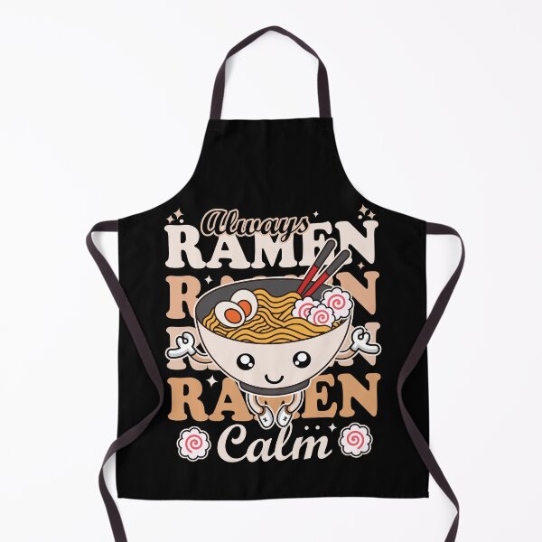 Item preview, Always Ramen Calm | Cute and Funny Meditating Ramen Noodles - Black designed and sold by PearlMoonGrapes.