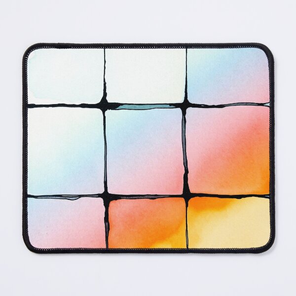 Item preview, Colorful Grid Watercolor Abstract Art designed and sold by ChrisButler.