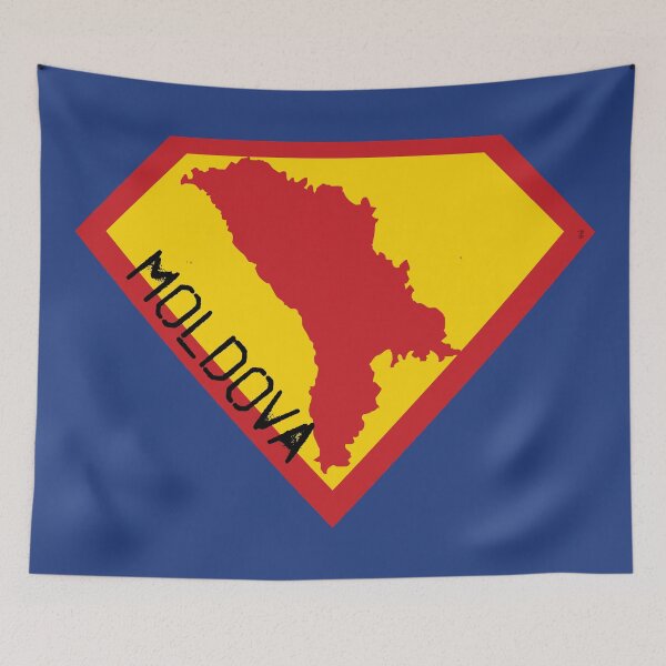 Item preview, SUPER MOLDOVA SHIELD - Freedom Is The Superpower -   SUPERHERO spellout design designed and sold by pelagio.