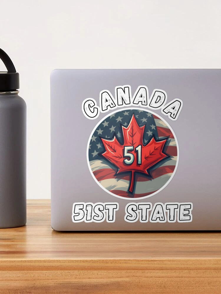 For Sale Sticker Canada Is Not For Sale Round Bumper Sticker, Magnet, Vinyl Sticker Or Window Cling, UV Laminate Coating, Laptop, Water Bottle - Canada For Sale Stickers For Vehicles