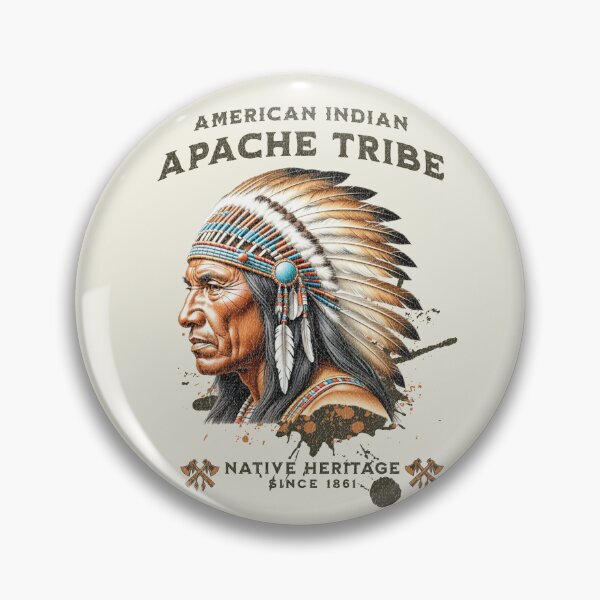 Item preview, A Vintage Illustration American Indian, Apache Tribe designed and sold by Mariana Piana.