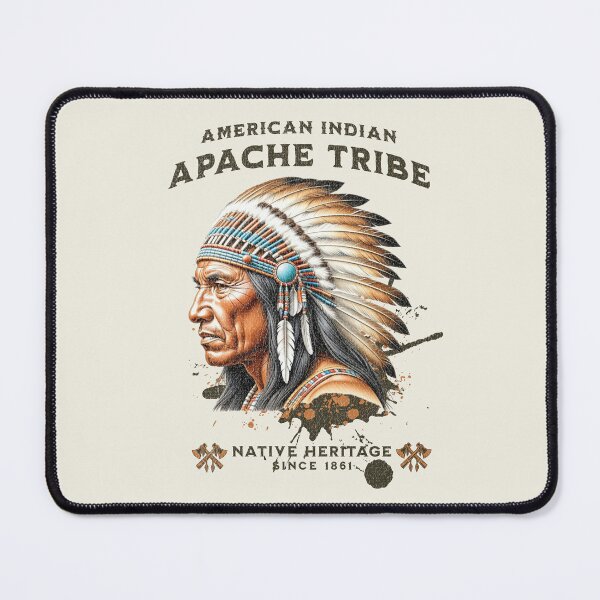 Item preview, A Vintage Illustration American Indian, Apache Tribe designed and sold by Mariana Piana.