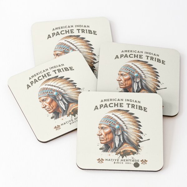 Item preview, A Vintage Illustration American Indian, Apache Tribe designed and sold by Mariana Piana.