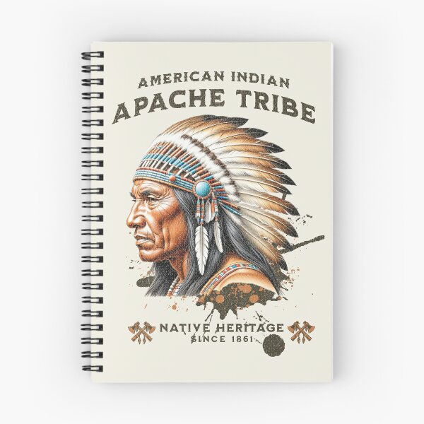 Item preview, A Vintage Illustration American Indian, Apache Tribe designed and sold by Mariana Piana.