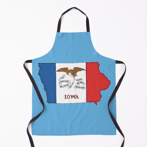 Item preview, Iowa Map With Iowa State Flag designed and sold by Havocgirl.