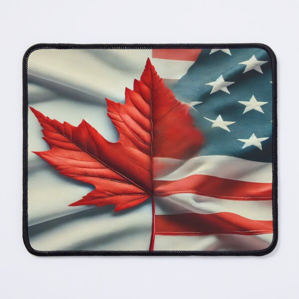 Item preview, Canadian and American Flag designed and sold by BlazingHobo.