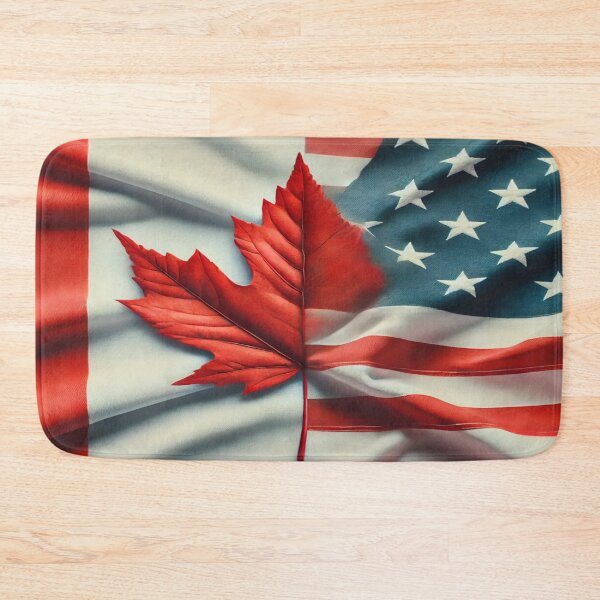 Item preview, Canadian and American Flag designed and sold by BlazingHobo.