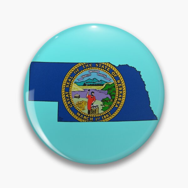 Item preview, Nebraska Map With Nebraska State Flag designed and sold by Havocgirl.