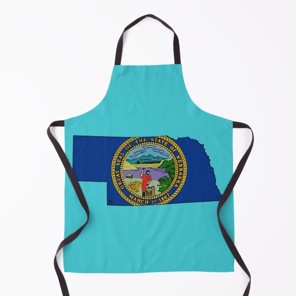 Item preview, Nebraska Map With Nebraska State Flag designed and sold by Havocgirl.