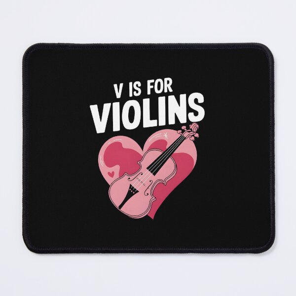 Item preview, V Is For Violins Funny Valentine designed and sold by HeadTurningArt.