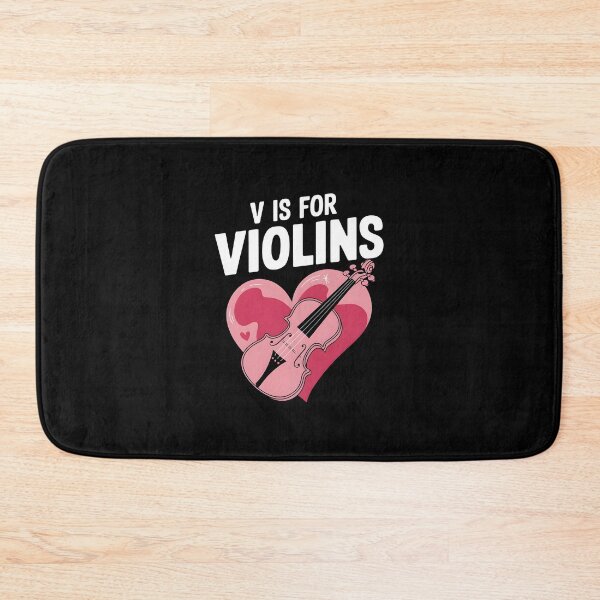 Item preview, V Is For Violins Funny Valentine designed and sold by HeadTurningArt.