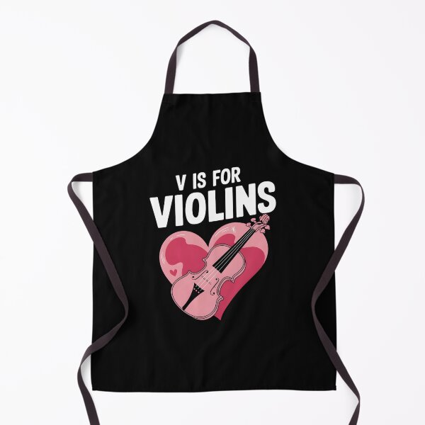 Item preview, V Is For Violins Funny Valentine designed and sold by HeadTurningArt.