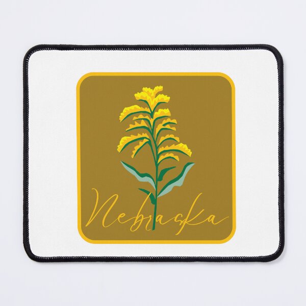 Artikelvorschau, Nebraska State Flower Goldenrod Klassisches T-Shirt Sticker entworfen und verkauft von ThinkNature!.