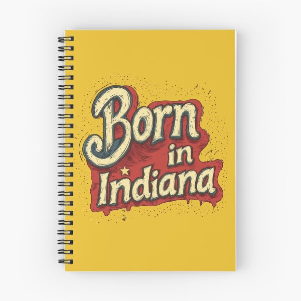 Item preview, Born in Indiana Classic Retro Red designed and sold by OriginalBeerCat.