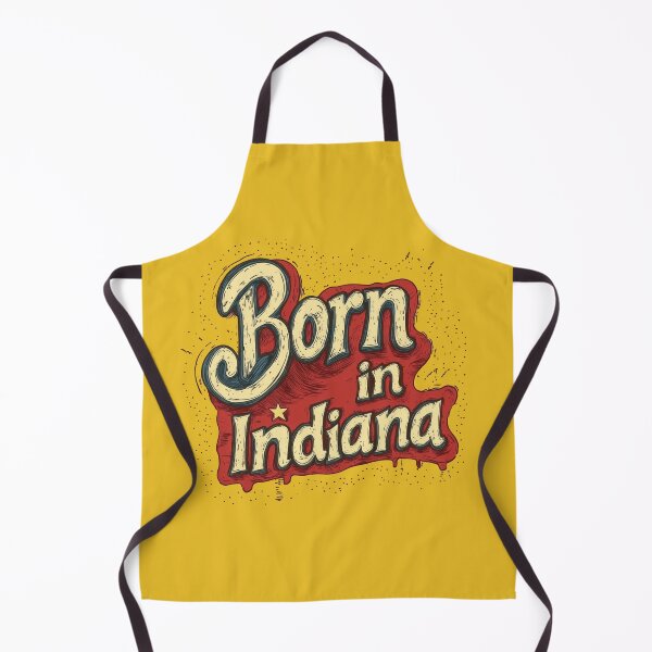 Item preview, Born in Indiana Classic Retro Red designed and sold by OriginalBeerCat.