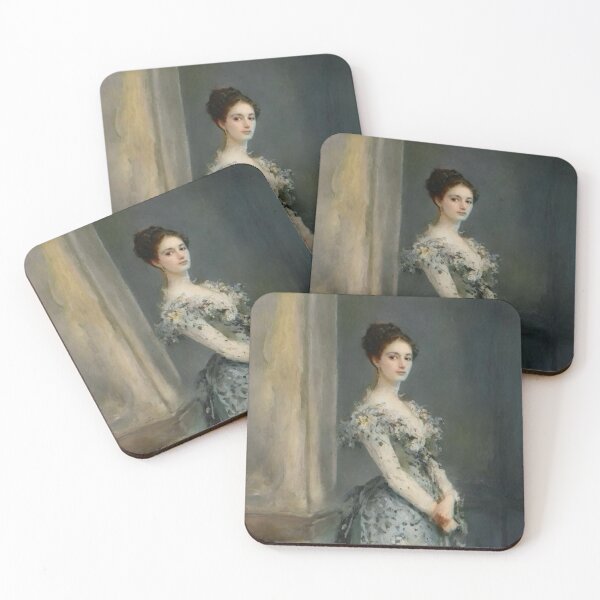 Item preview, Graceful Lady in a French Floral Gown designed and sold by CARRAANN.