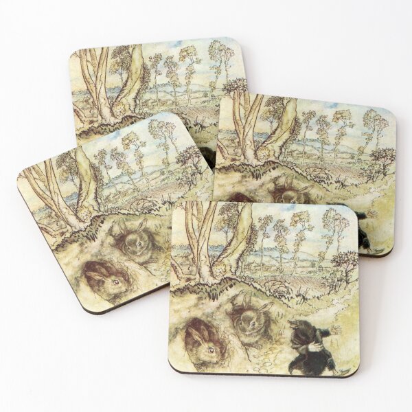 Item preview, Mole Teases the Rabbits - The Wind in the Willows - Arthur Rackham designed and sold by forgottenbeauty.