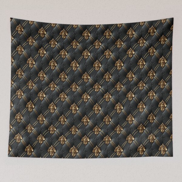 Item preview, Black and Gold Baroque Pattern – Luxury Ornamental Design designed and sold by agitated wear.