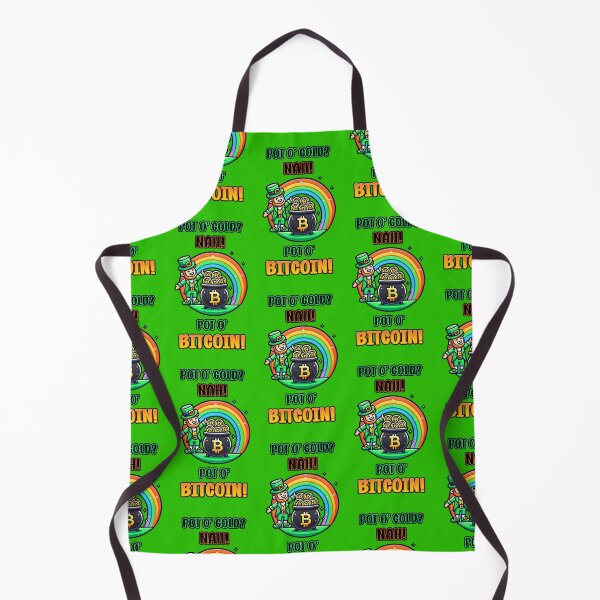 Item preview, Pot o' gold? NAH! Pot o' BITCOIN! Happy crypto leprechaun St Patrick's Day designed and sold by KatelynMitalski.