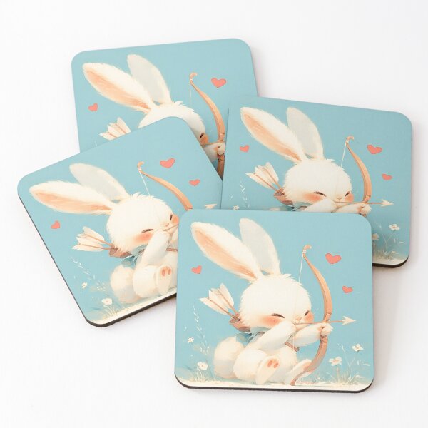 Item preview, Valentines Day Bunny Cupid for Journaling and Art designed and sold by Amr Siam.