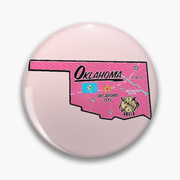 Item preview, Oklahoma Tourist Map designed and sold by Havocgirl.
