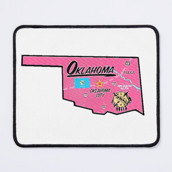 Item preview, Oklahoma Tourist Map designed and sold by Havocgirl.