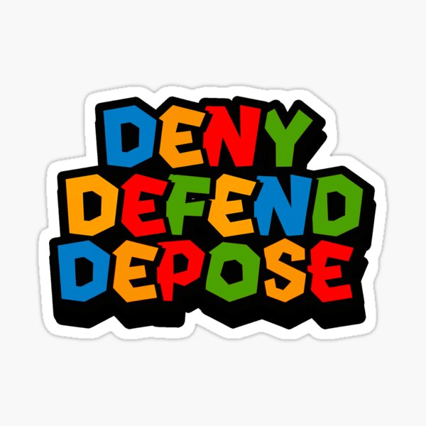 Item preview, Deny Defend Depose Green Super Bro designed and sold by MkePatternShop.