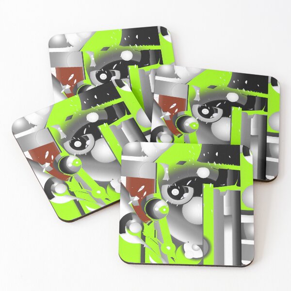 Item preview, Green industrial abstract designed and sold by Aspectus by Laticia.