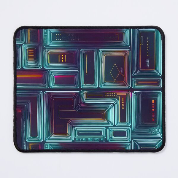 Item preview, Futuristic Rounded Rectangles Pattern designed and sold by LivelaStudio.