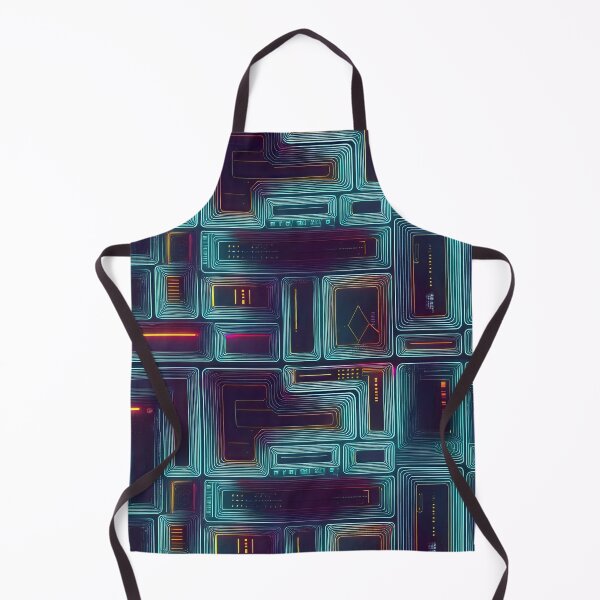 Item preview, Futuristic Rounded Rectangles Pattern designed and sold by LivelaStudio.