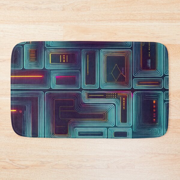 Item preview, Futuristic Rounded Rectangles Pattern designed and sold by LivelaStudio.
