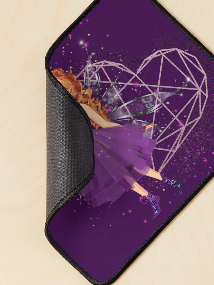 Thumbnail 2 of 5, Mouse Pad, Felicia's Lavender Heart Collection designed and sold by TeelieTurner.