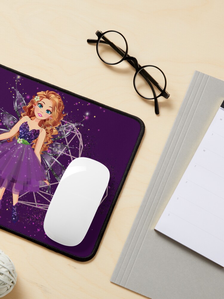 Thumbnail 3 of 5, Mouse Pad, Felicia's Lavender Heart Collection designed and sold by TeelieTurner.