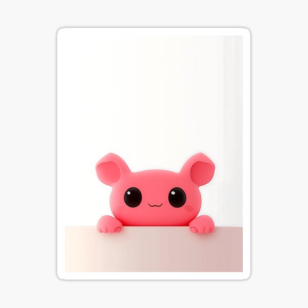 Item preview, Stuffed Toy Peeking Over Table Edge designed and sold by GoldenTealArts.