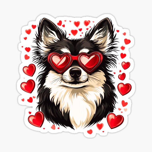 Item preview, Finnish Lapphund Dog Valentine designed and sold by TheAnimalZ00.