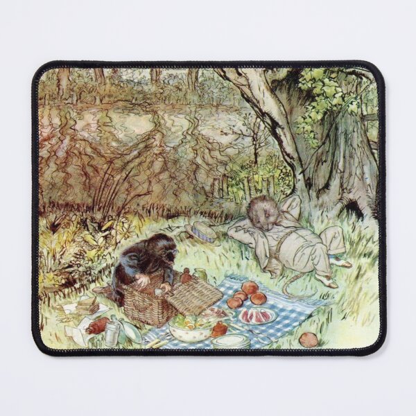Item preview, Rat and Mole Have a Picnic - The Wind in the Willows - Arthur Rackham designed and sold by forgottenbeauty.