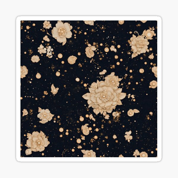 Item preview, Delicada galaxia floral dorada designed and sold by agitated wear.