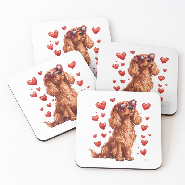 Item preview, Irish Setter Dog Valentine designed and sold by TheAnimalZ00.