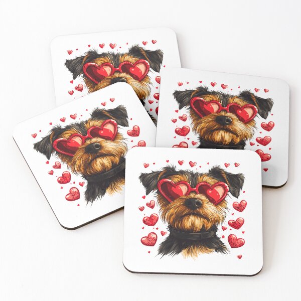 Item preview, Border Terrier Dog Valentine designed and sold by TheAnimalZ00.