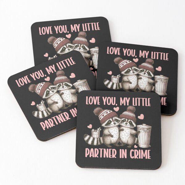 Item preview, Cute Raccoons Valentine Design designed and sold by AlienOccupation.