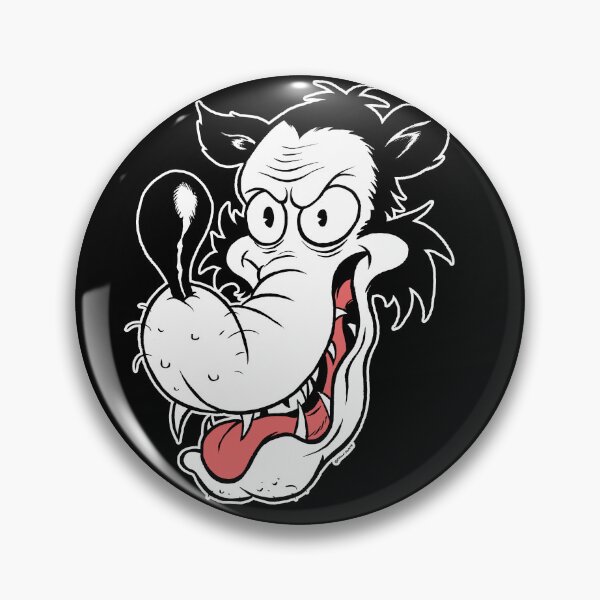 Item preview, Big Bad Wolf Head Vintage Rubber Hose Cartoony Graphic designed and sold by frankforteart.