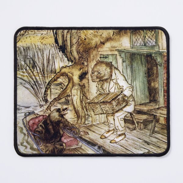 Item preview, Ratty and Mole on the Riverbank - Wind in the Willows, Arthur Rackham designed and sold by forgottenbeauty.