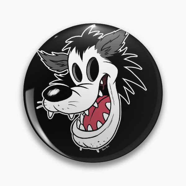 Item preview, Big Bad Wolf Head Vintage Rubber Hose Cartoony Graphic designed and sold by frankforteart.